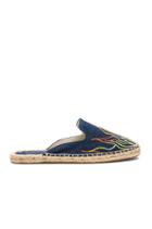 Stitched Flames Mule