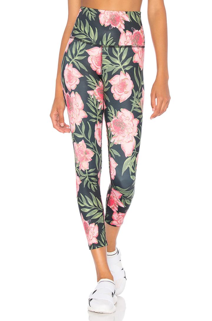 Lux Print High Waisted Capri Legging