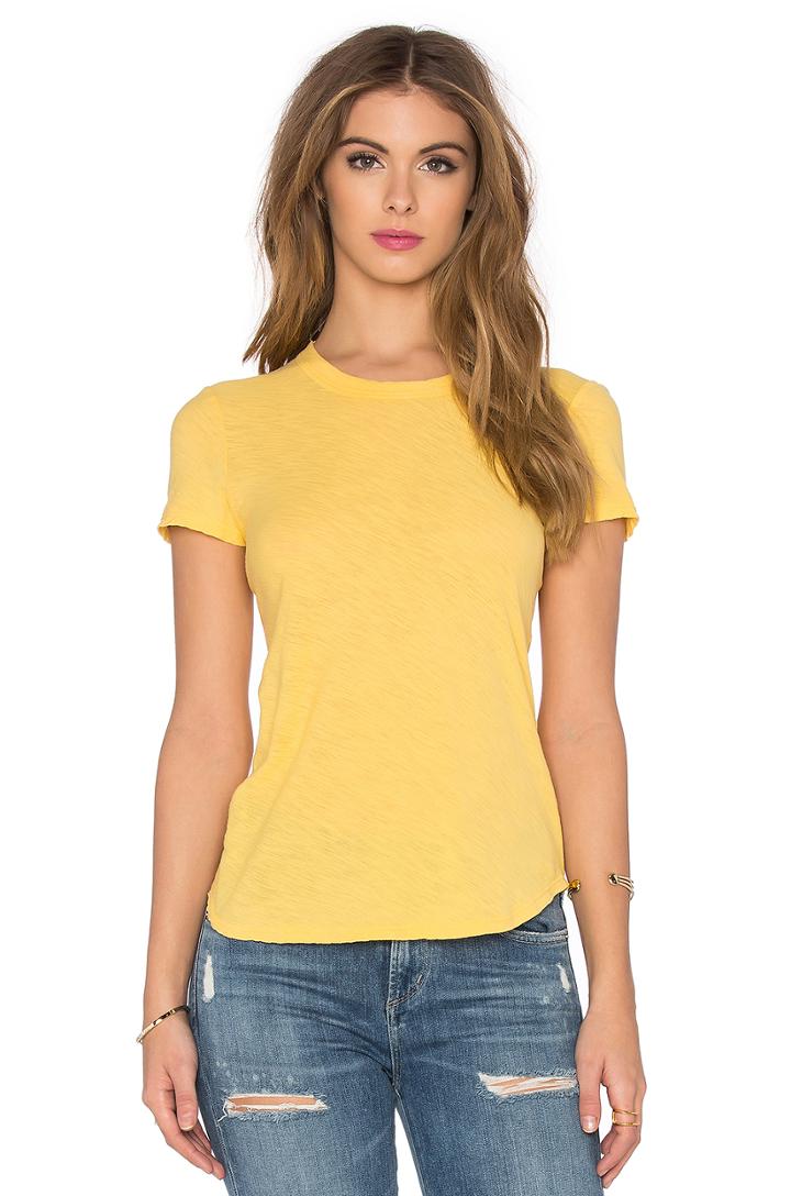 Sheer Slub Crewneck Tee