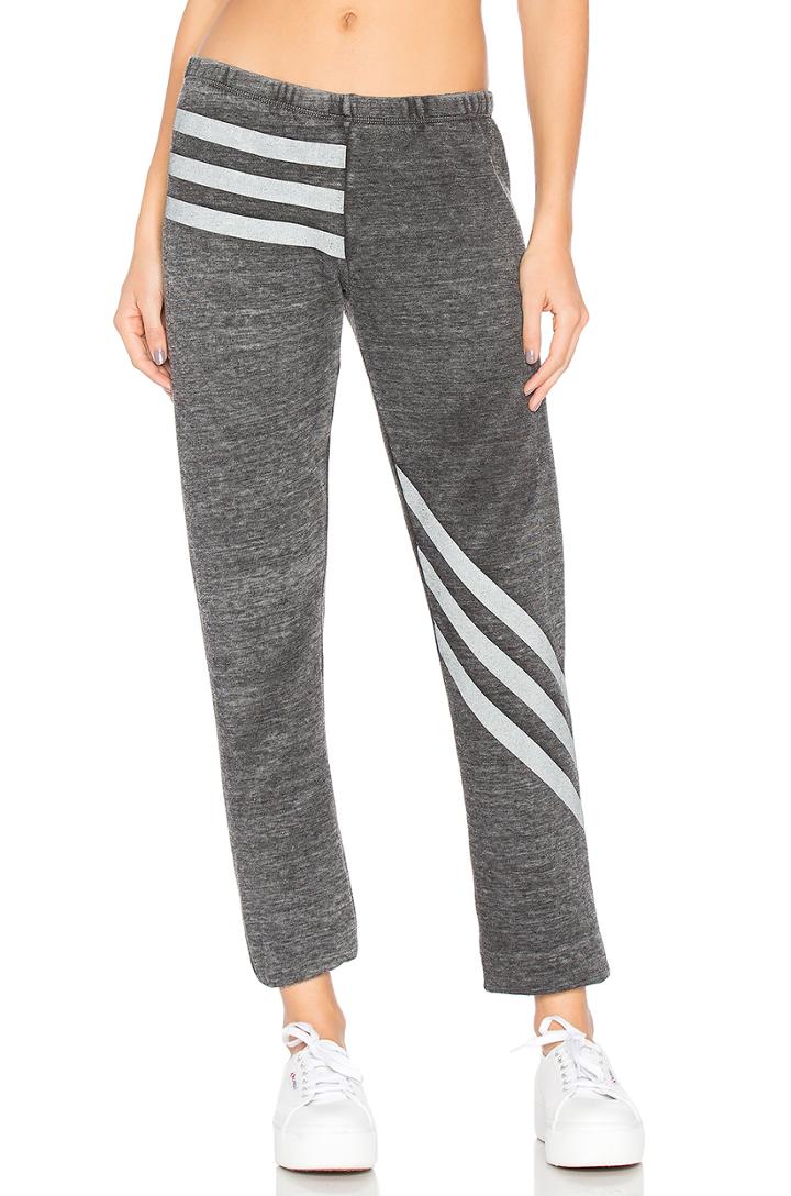 Burnout Fleece Tri Stripe Bottoms
