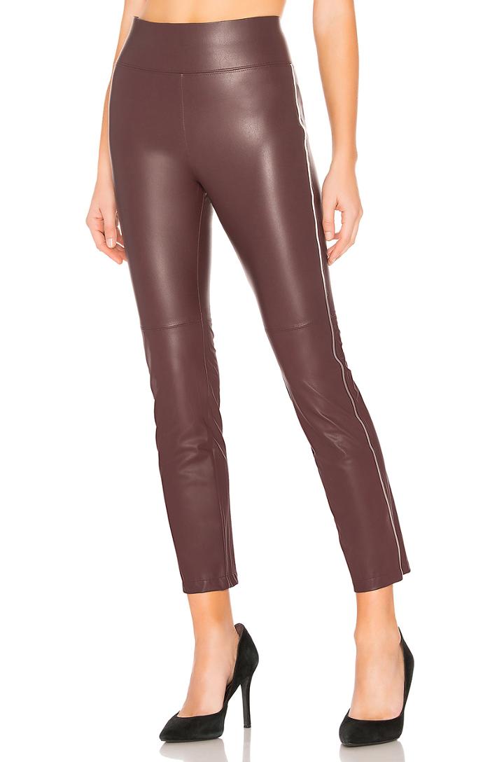 Gemma Midrise Faux Leather Skimmer