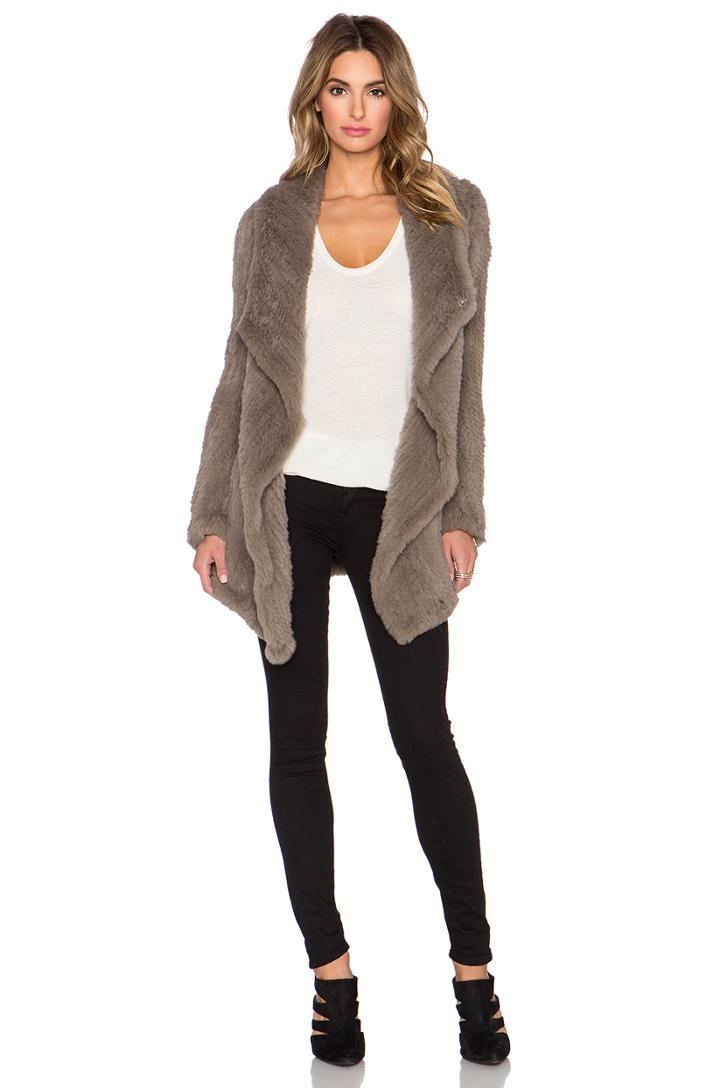 Oversized Rabbit Fur Coat