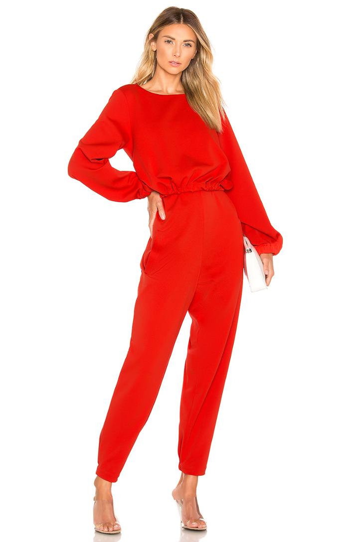 Ruched Front Tie Jumpsuit