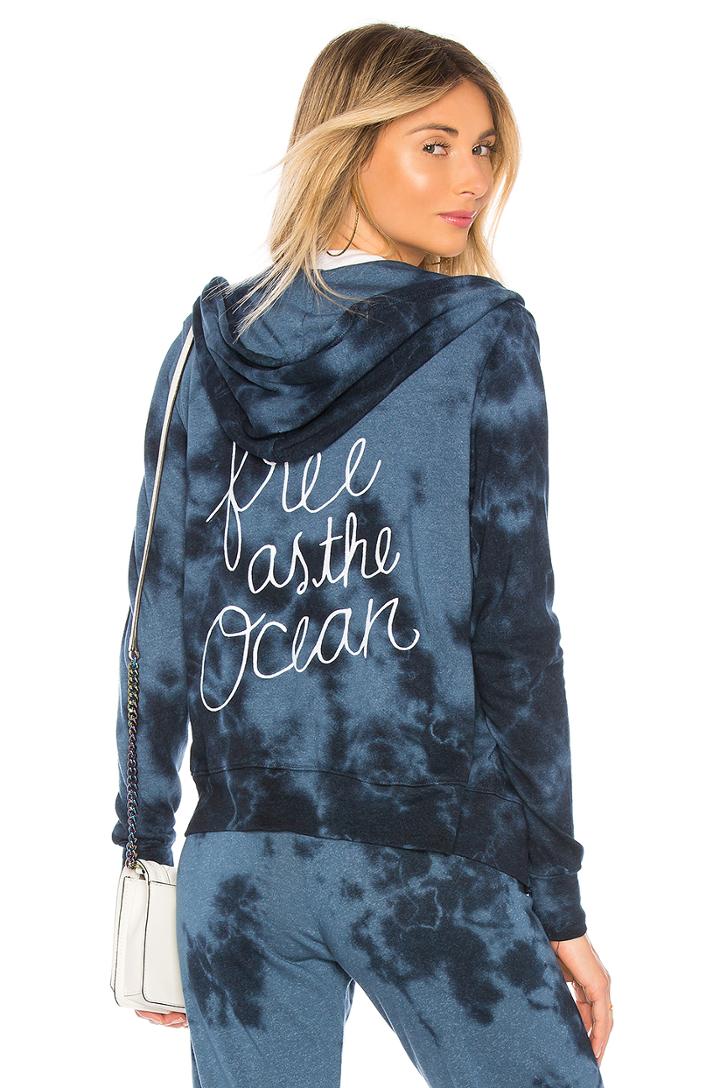 Free As The Ocean Zip Hoodie