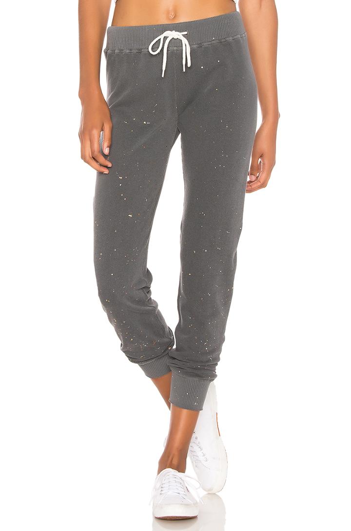 Splatter Foil Cuff Sweats