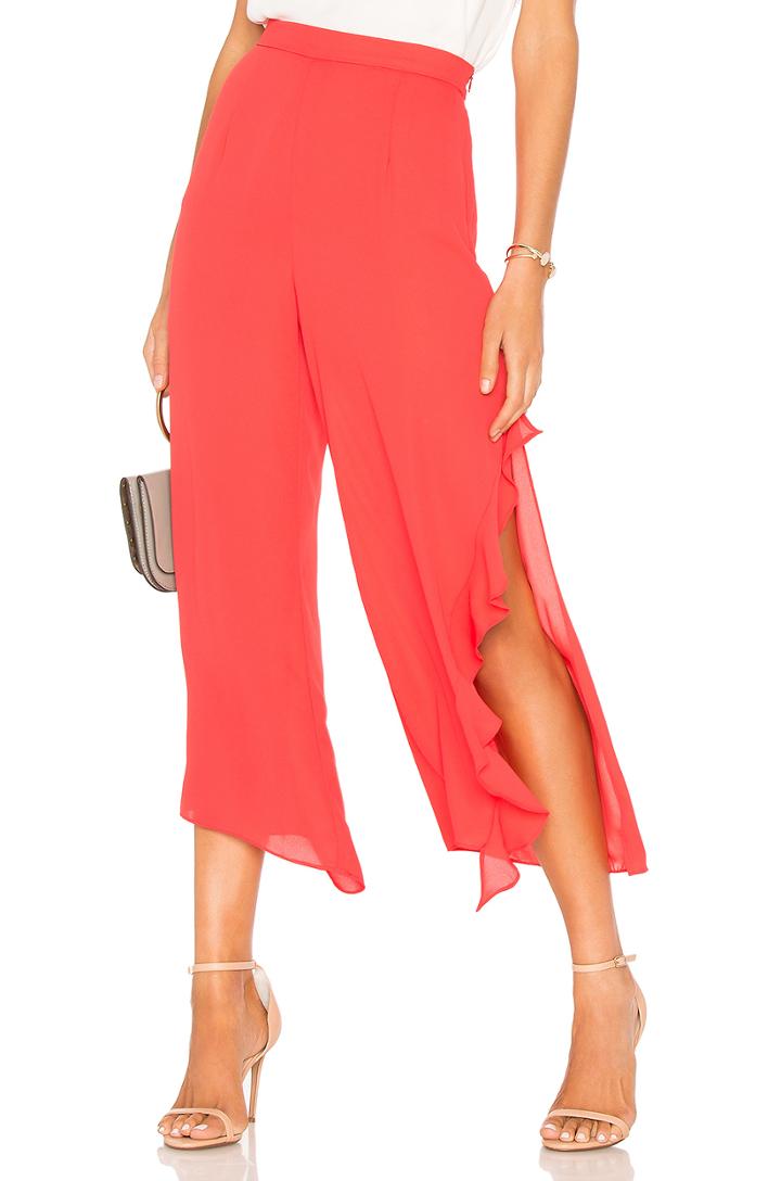 Asymmetrical Ruffle Pant