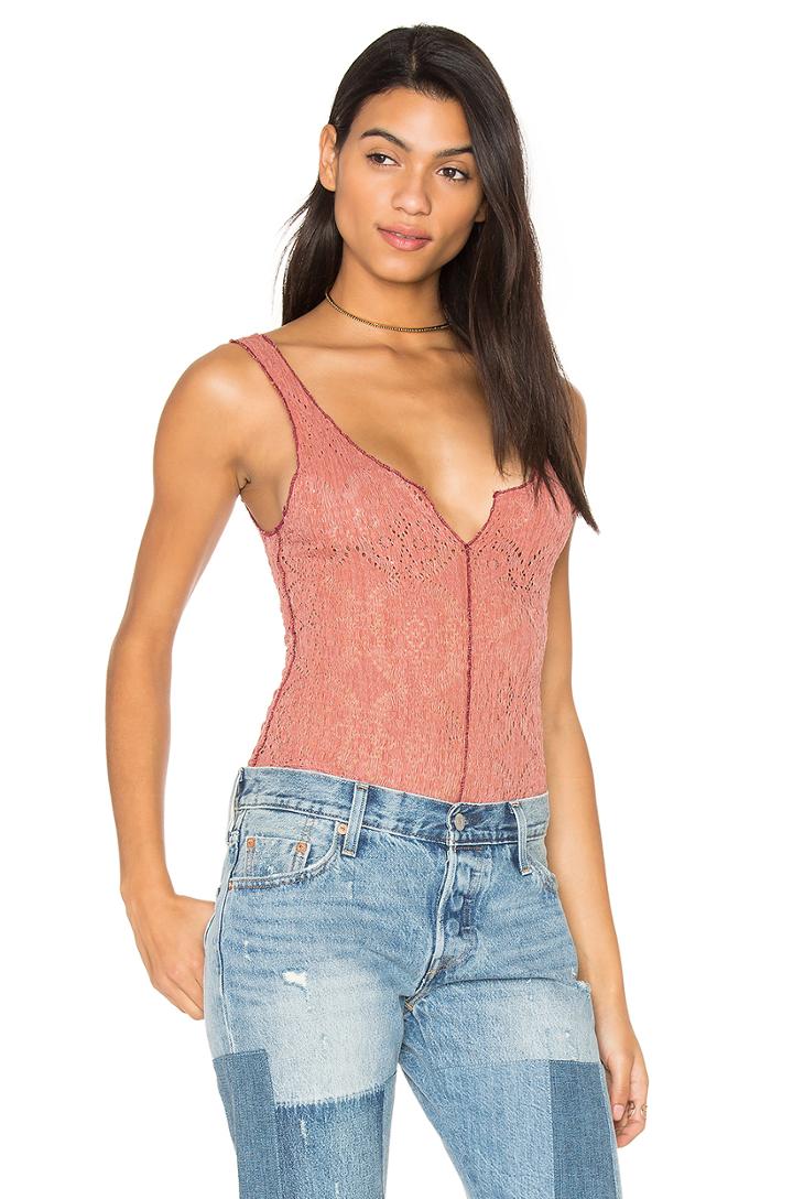 Grmt Dye Pucker Lace Notch Cami