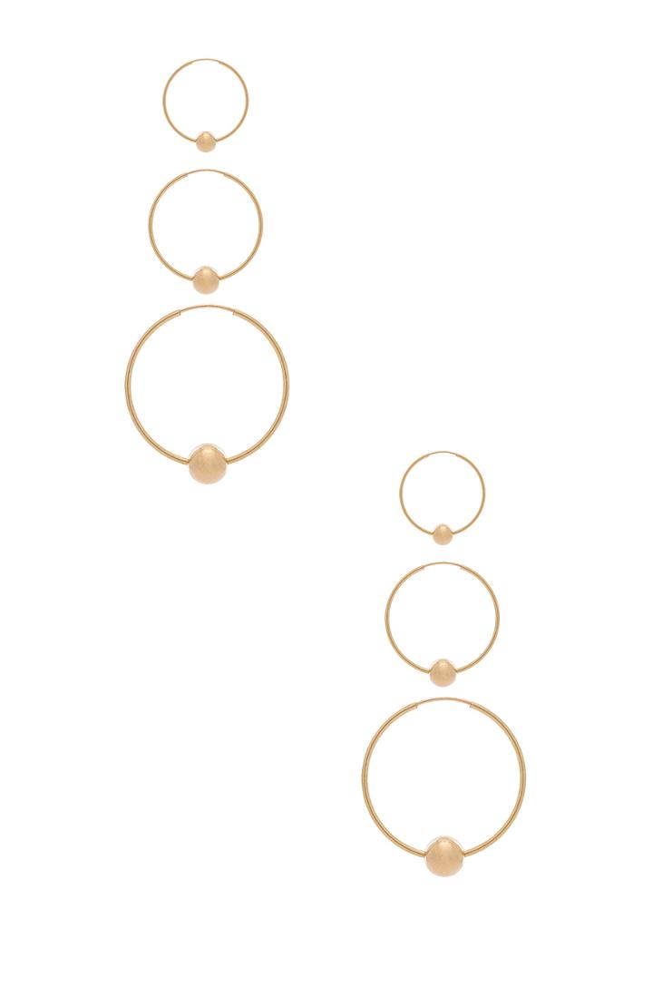Single Ball Earring Set