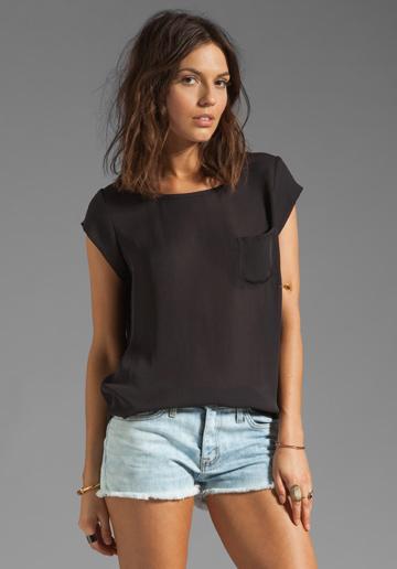 Joie Rancher Silk Top In Black