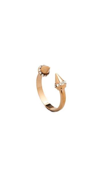 Vita Fede Ultra Mini Titan Crystal Ring In Metallic Copper