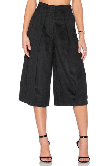 Pleat Front Crop Pant