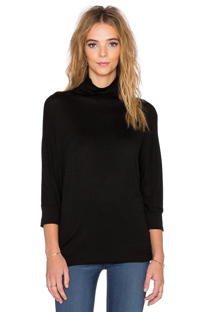Shaylene Lux Gauze Turtleneck Dress