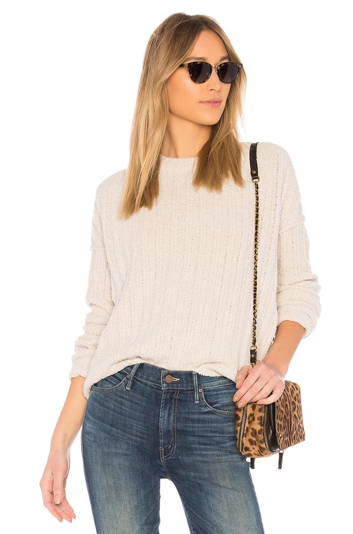 Chenille Crew Neck Sweater