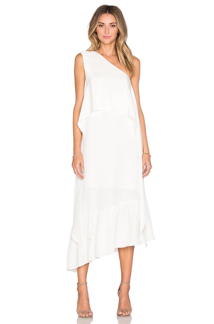 One Shoulder Ruffle Dress