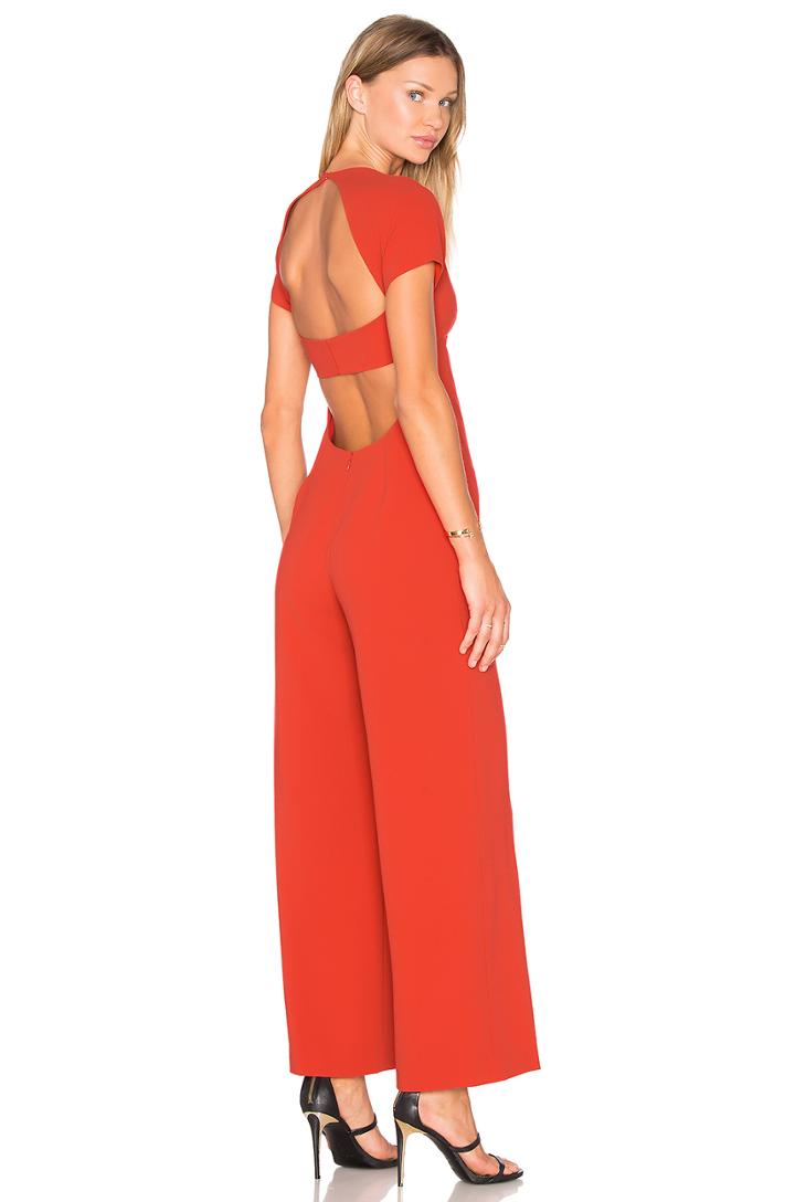 Crepe Open Back Jumpsuit