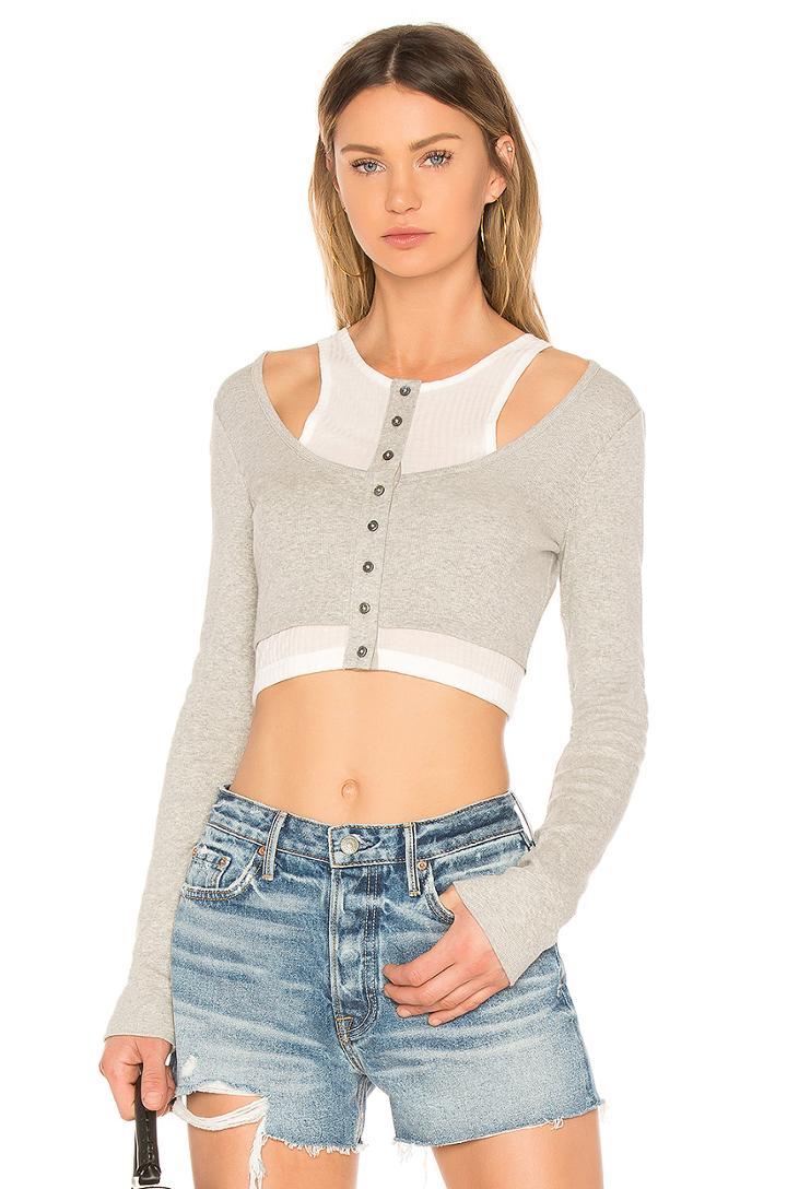 Layered Mixed Media Crop Top