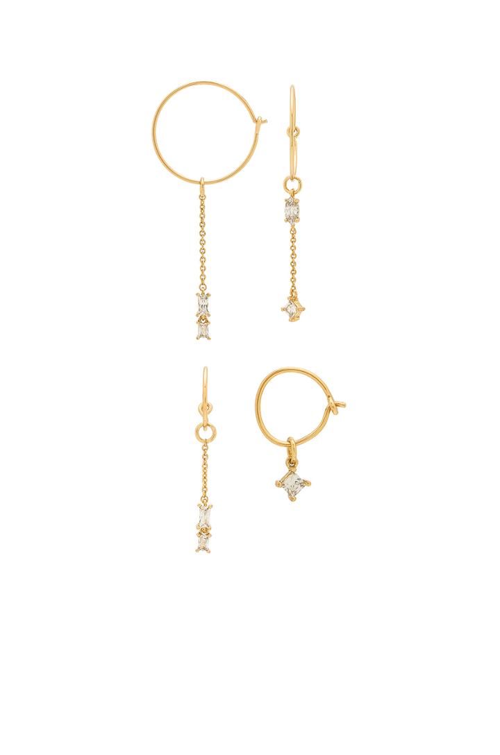 The Scattered Gem Mini Hoops Set