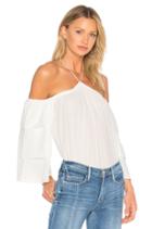 Cold Shoulder Tiered Sleeve Blouse
