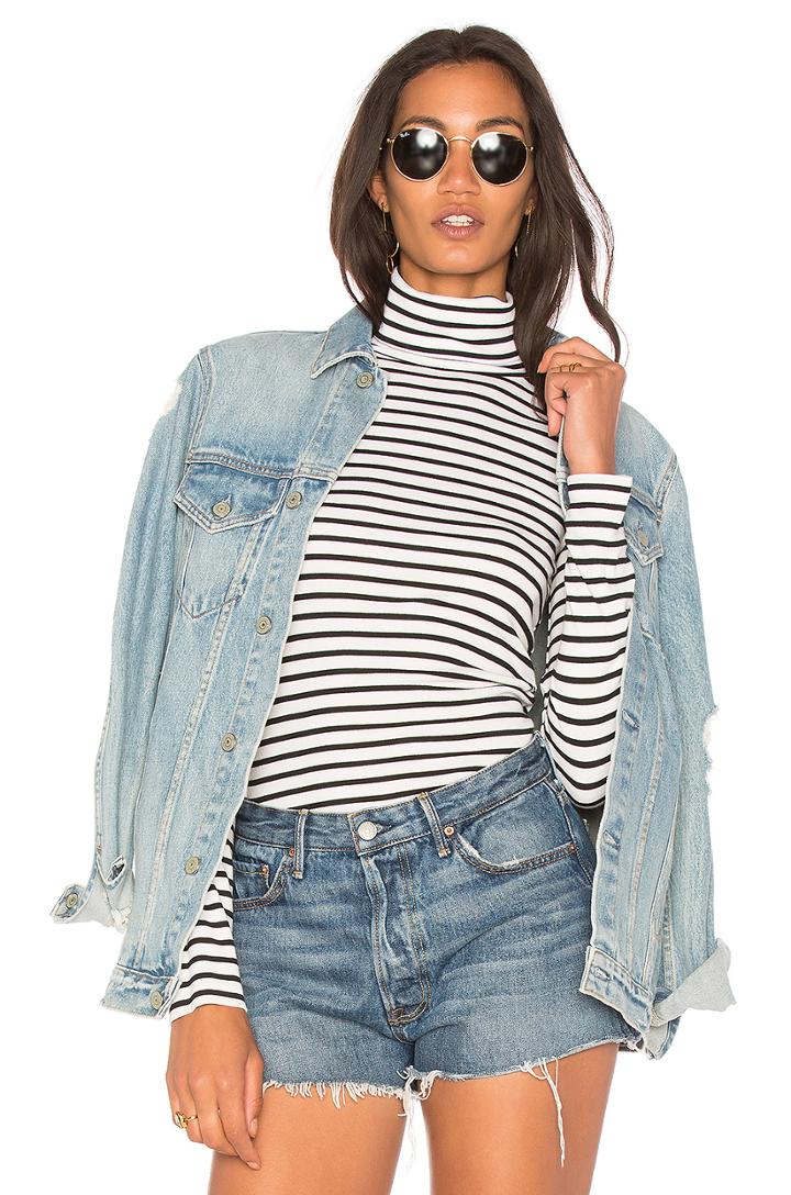 Black Venice Stripe Tee
