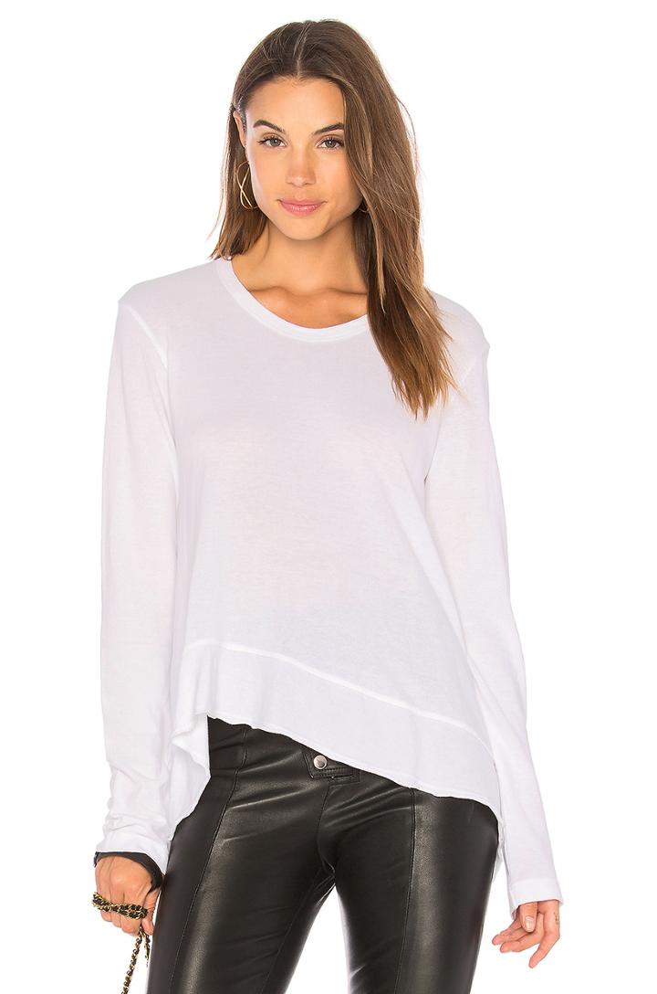 Slouchy Flutter Hem Top