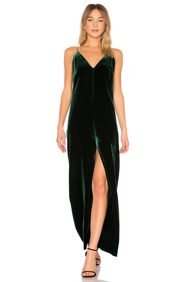 Mallory Long Tank Dress In Dark Amazon