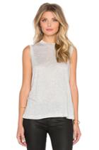 Viscose Jersey High Neck Flared Tank