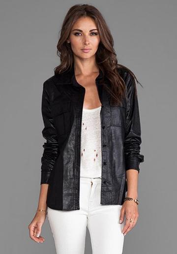 Bcbgmaxazria Torey Vegan Leather Jacket In Black