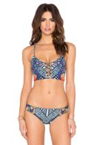 Reversible Lattice Weave Halter Bikini Top