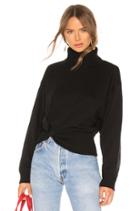 Twist Detail Turtleneck Sweater