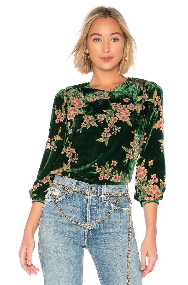 Burn Out Velvet Top