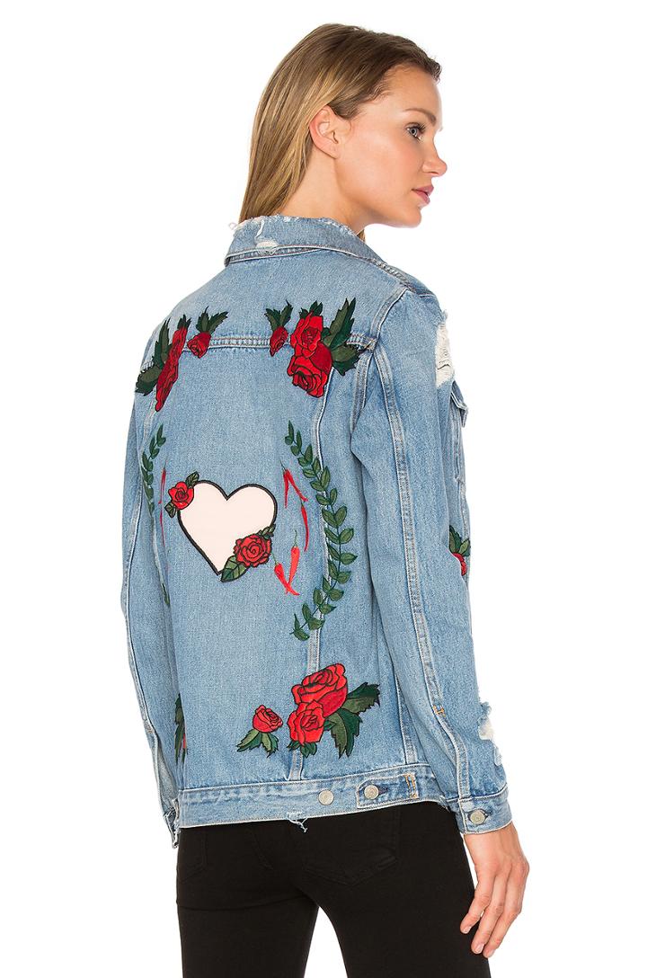 X Revolve Daria Oversized Denim Trucker Jacket