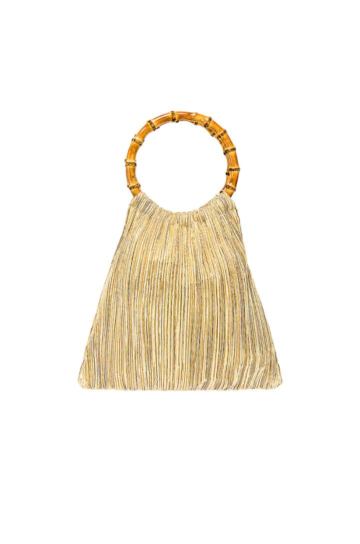 Mattie Bamboo Handle Pouch