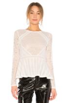 Capri Peplum Top In Off White