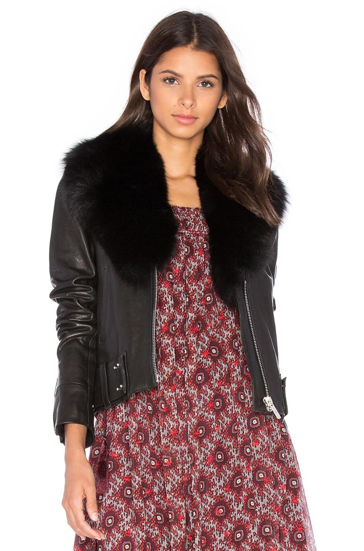 Nada Fox Fur Collar Jacket