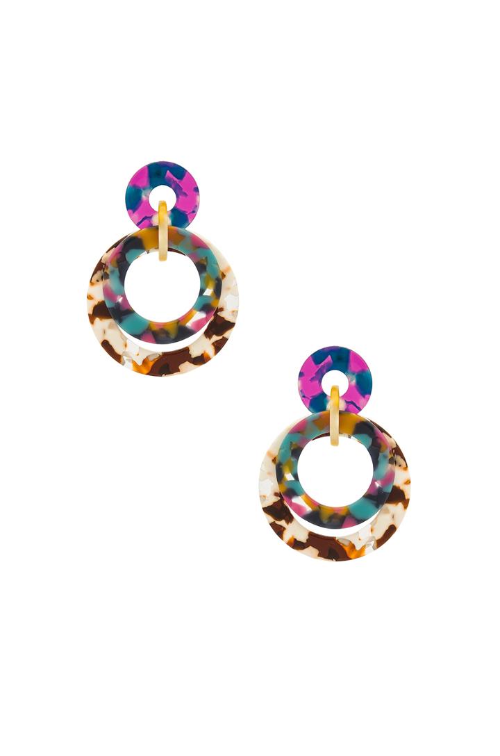 Banded Hoop Earring