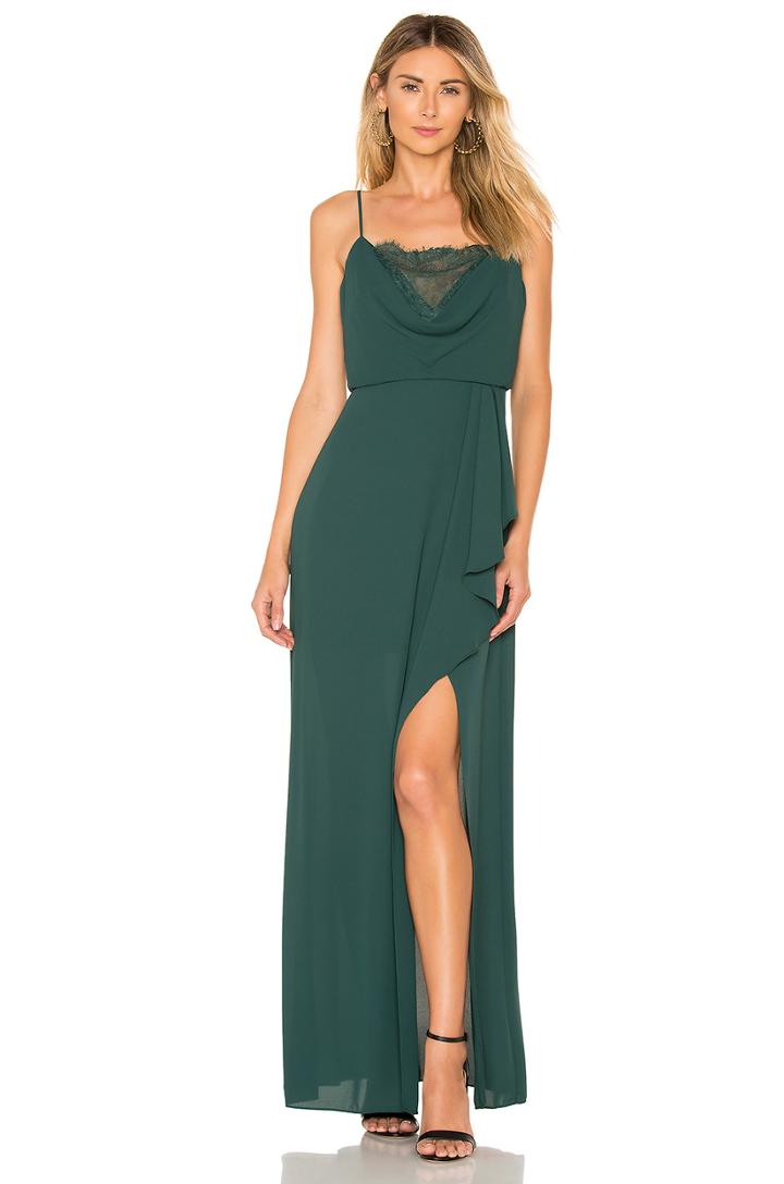 Lace Blouson Gown