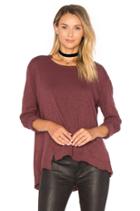 Slouchy Overlay Shift Long Sleeve Top