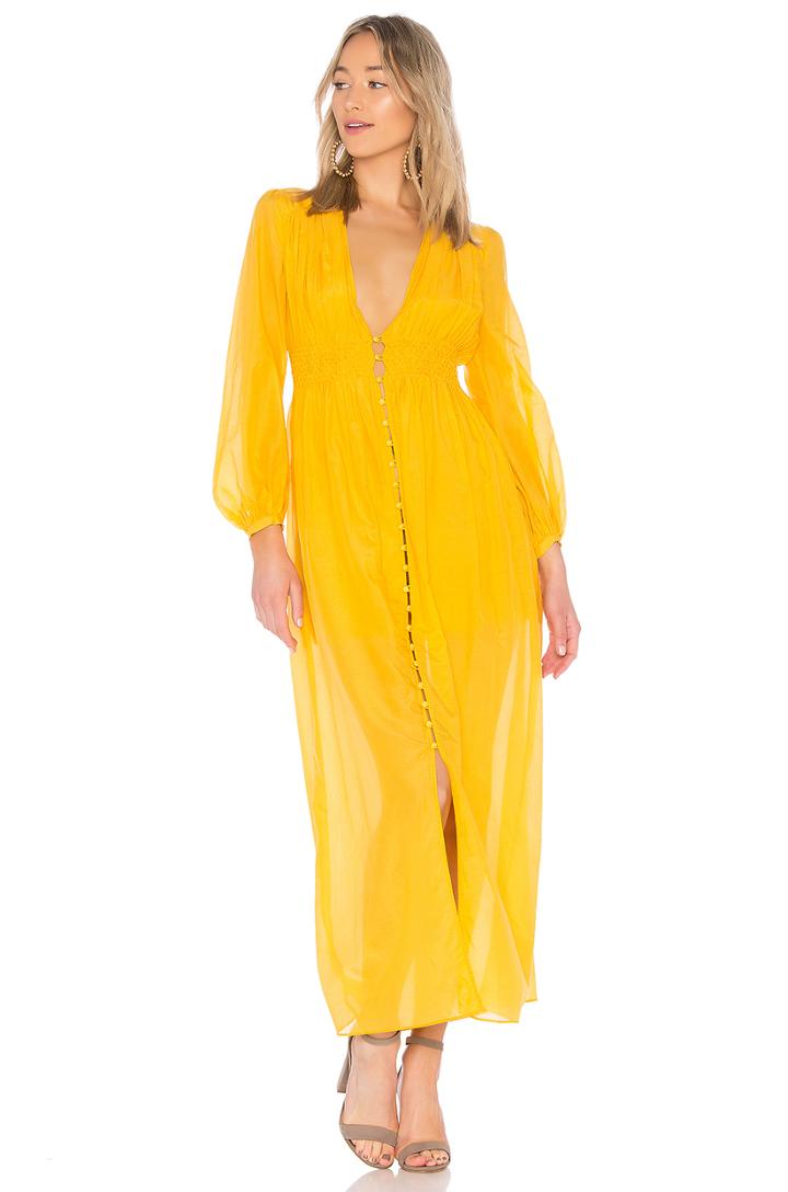 Voile Smocked Maxi Dress