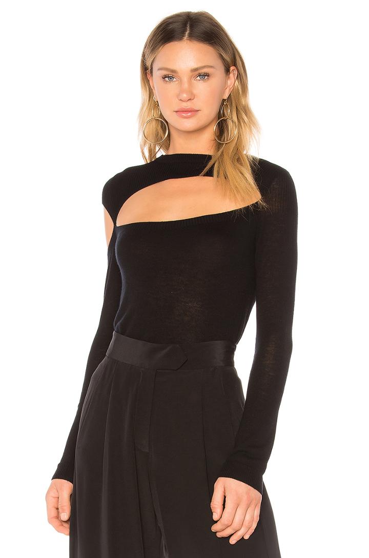 Asymmetric Cut-out Sweater