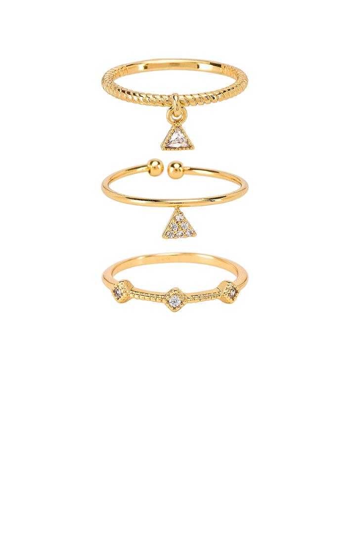Geometric Ring Set Of 3