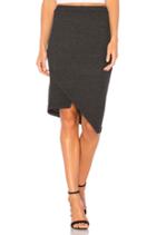 Slim Slant Shifted Skirt
