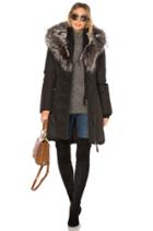 Teena Jacket With Fox And Rabbit Fur