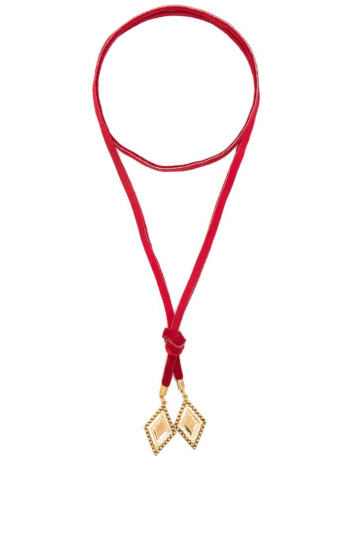 Leather & Diamond Bolo