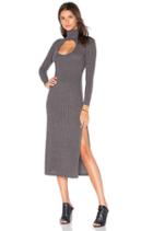 Cut Out Turtleneck Dress