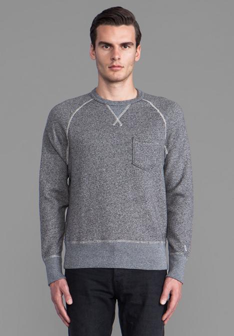 Todd Snyder + Champion Pocket Sweatshirt In Gray