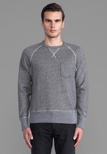 Todd Snyder + Champion Pocket Sweatshirt In Gray