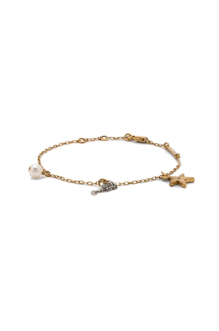 Champagne Flute Chain Bracelet