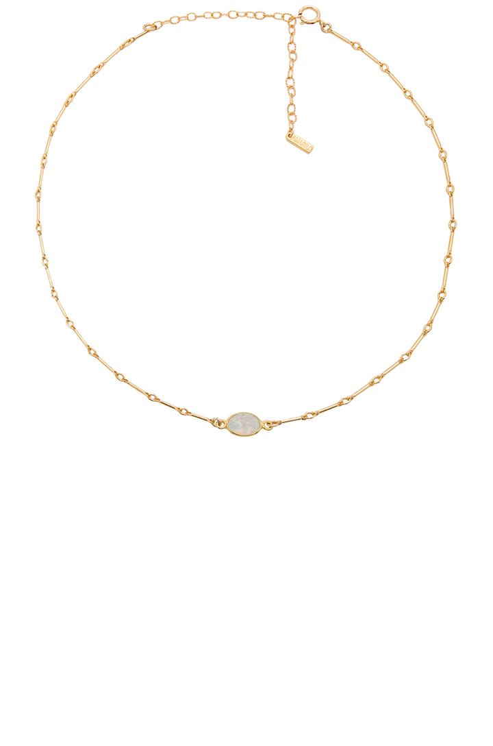 Opal Bar Chain Choker