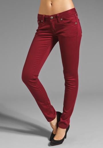 Miss Me Jeans Skinny In Burgundy