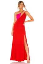 Cut Out Colorblock Gown